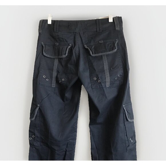 C’est Toi Black Low Rise Cargo Pants Ankle Zipper Junior’s Size 3 - Picture 4 of 12